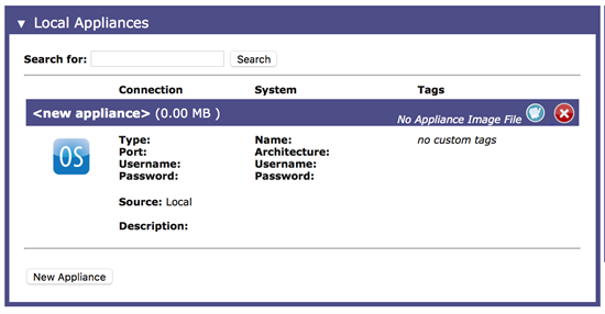 Adding a virtual machine (VM) appliance to Local Appliances in Eggplant Manager