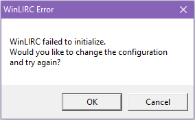 WinLIRC error pop-up