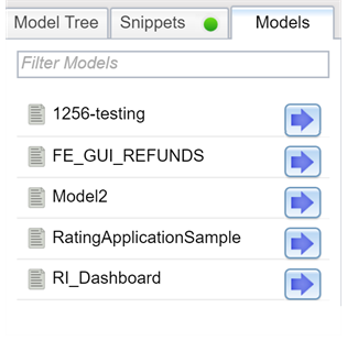 Use the Models tab in the left pane to link other models as submodels in Eggplant AI