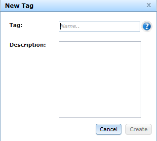 The New Tag dialog box in Eggplant Automation Cloud