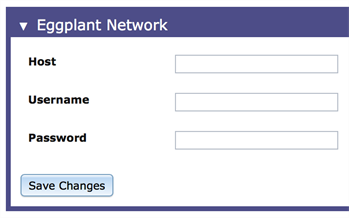 The Eggplant Network section of the System Preferences page in Eggplant Manager