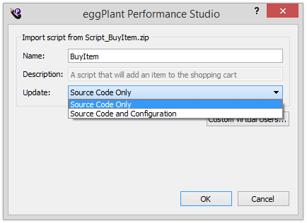 Import an existing script