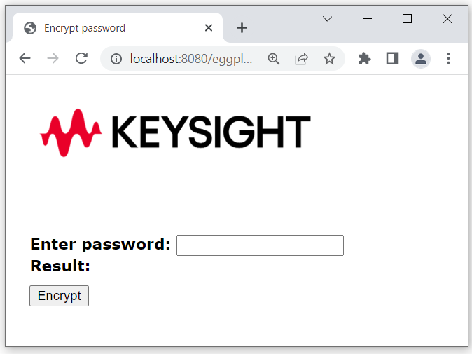Eggplant Integration for Micro Focus ALM Encrypt password page