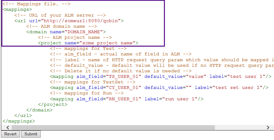 Eggplant Integration for Micro Focus ALM required mappings