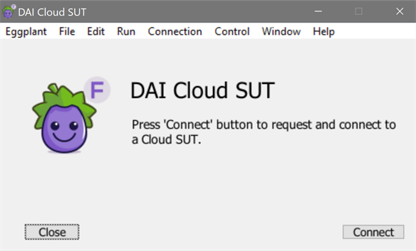 DAI SUT Cloud Welcome screen