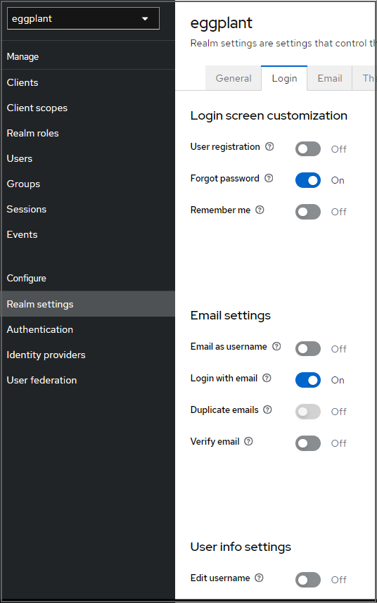 DAI Eggplant Realm Settings