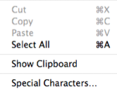 Non-Transparent Menu