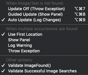 Image Update Menu in Eggplant Functional