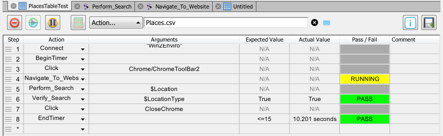 You can use tables for data-driven testing in Eggplant Functional