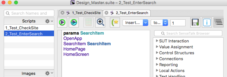 Test design example