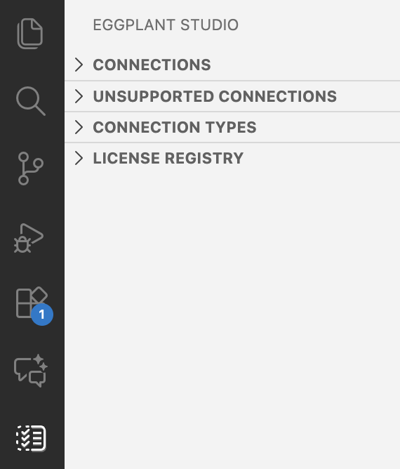 The list of Eggplant Studio views