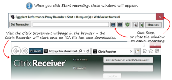 Eggplant Performance Citric StoreFront Recorder
