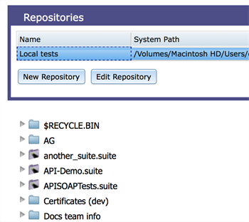 Repository file browser in Eggplant Manager