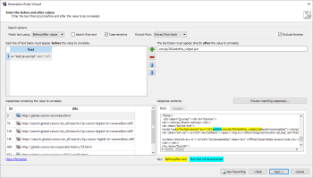 Data correlation rules in the Generation Rules wizard