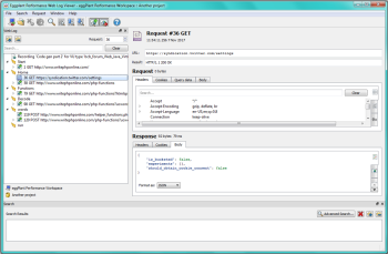 The Web Log Viewer in Eggplant Performance