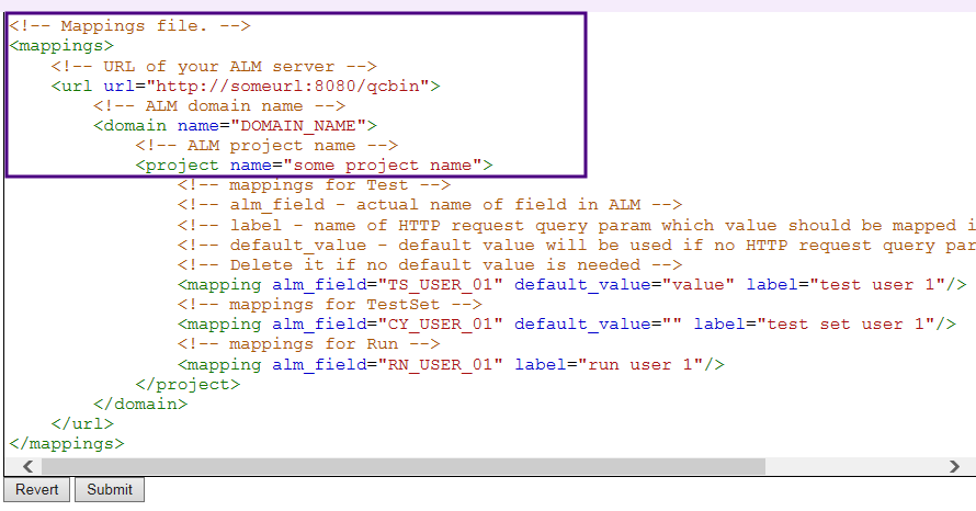 Eggplant Integrations for HP ALM required mappings