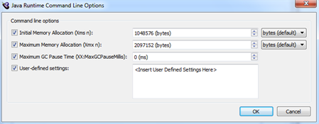 Java Runtime CLI Options