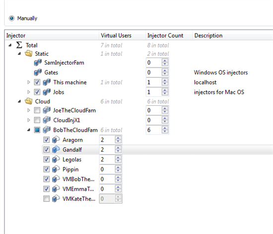 Manual VU allocation page