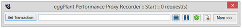 Proxy recorder toolbar