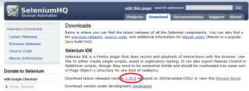 Selenium download page