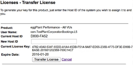 The New Host ID dialog