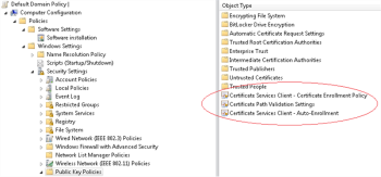 Domain policy directory tree