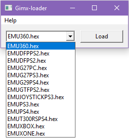 GIMX Firmware Update interface