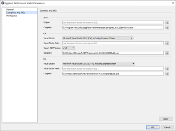 Compilers and IDE Preferences