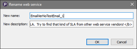 Rename web service dialog box in [General.EpP%] [General.Studio%]