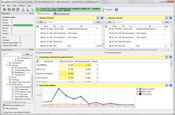 Customize the charts to view in eggPlant Performance Test Controller