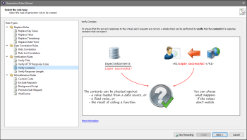 Select  rule type panel  in the Generation Rules Wizard