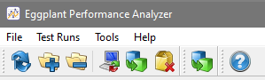 Eggplant Performance Analyzer toolbar