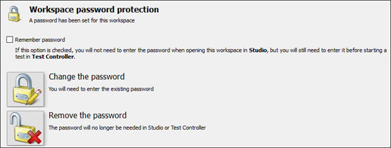 Password protection options