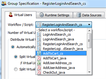 Workflow Script Drop Down in Group Specification box