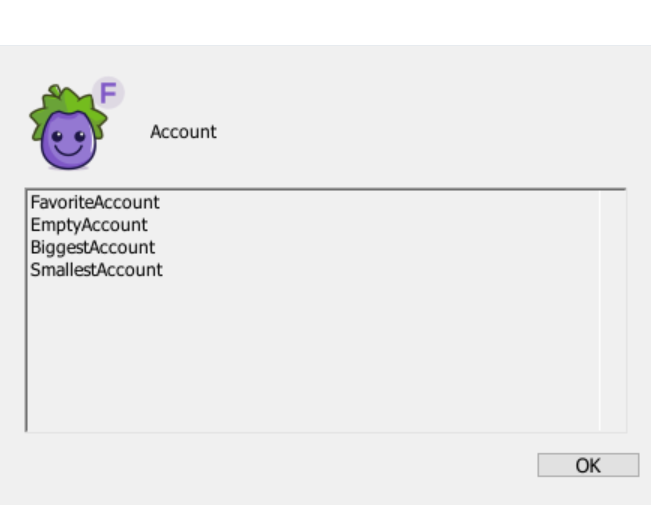 answer Account request with a unique item from provided list