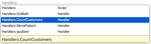 Auto-Completion of a handler within a helper script in Eggplant Functional