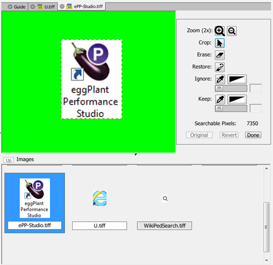 The Image Editor in eggPlant Functional lets you do basic image editing