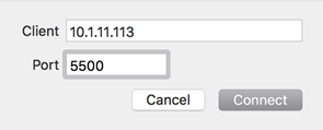Reverse connection sheet in iOS Gateway