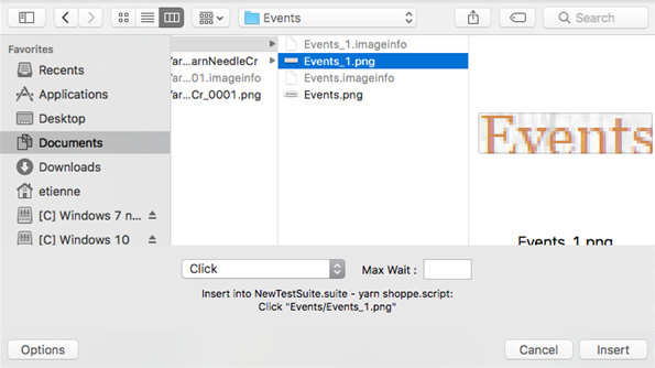 Use Image panel in Eggplant Functional