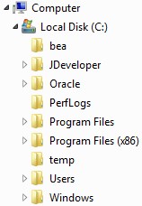 Windowsのファイルツリー構造。eggPlant Functionalが操作したいかもしれません。